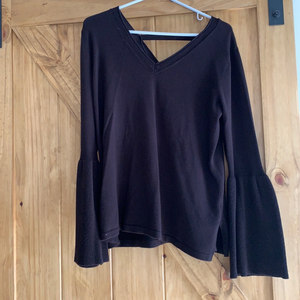 Balloon Sleeve Black Sweater